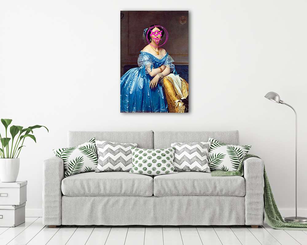 Összefirkálva (Barokk & Graffiti) (fotótapéta) - vászonkép, falikép otthonra és irodába