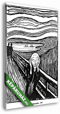 Sikoly (1895) litográf verzió - vászonkép 3D látványterv Sikoly (1895) litográf verzió - vászonkép 3D látványterv