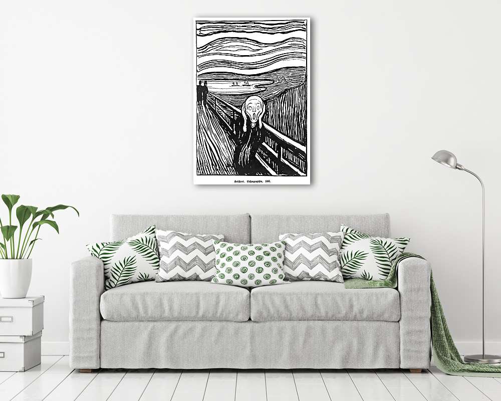 Sikoly (1895) litográf verzió - vászonkép, falikép vásárlás Sikoly (1895) litográf verzió (fotótapéta) - vászonkép, falikép otthonra és irodába