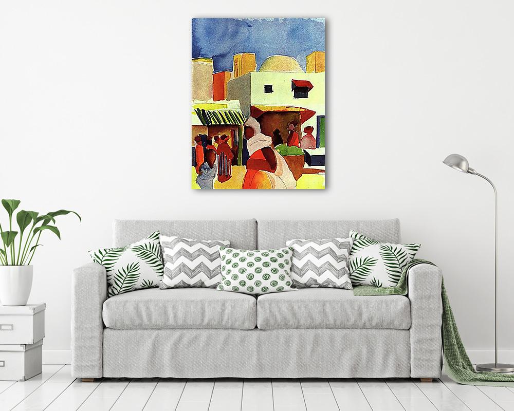 Piac Algírban (bögre) - vászonkép, falikép otthonra és irodába