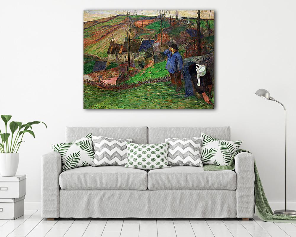 Bretoni tájkép - Színverzió 1. - vászonkép, falikép vásárlás Bretoni tájkép - Színverzió 1. (vászonkép) - vászonkép, falikép otthonra és irodába