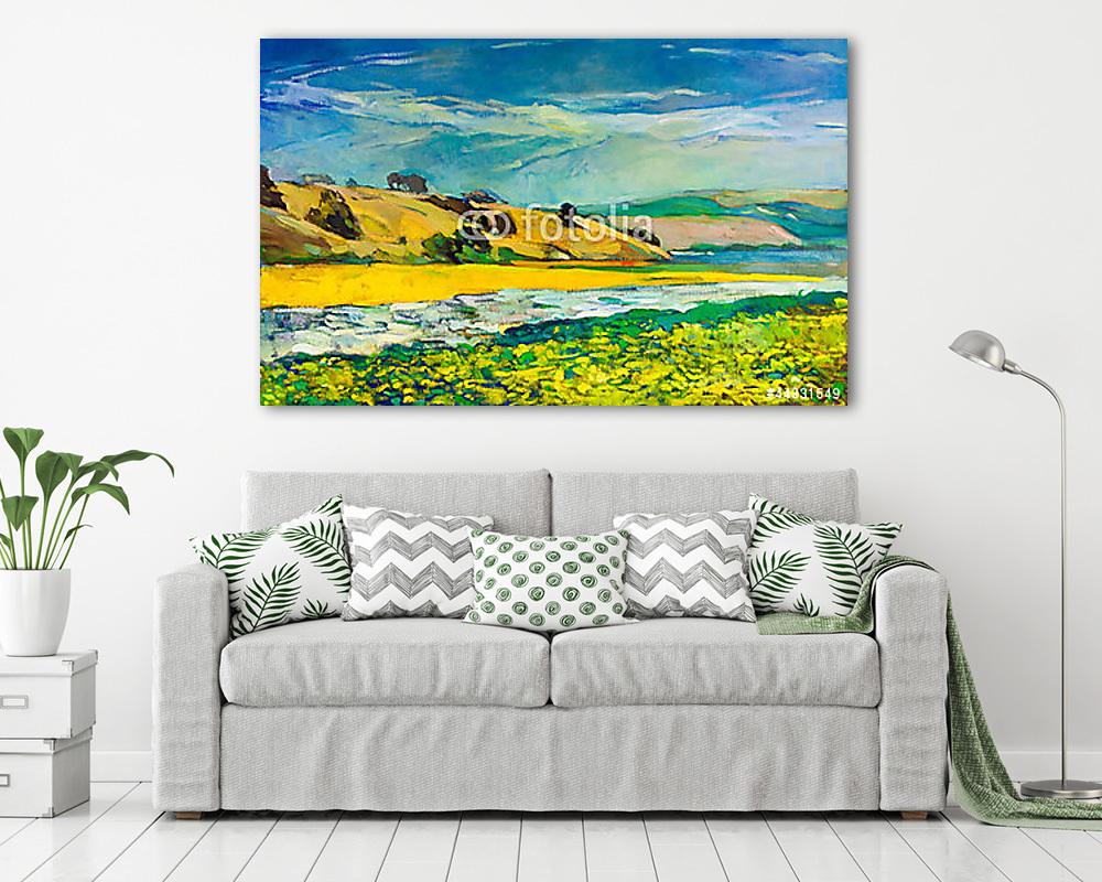 Hegy és folyó - vászonkép, falikép vásárlás Hegy és folyó (vászonkép) - vászonkép, falikép otthonra és irodába