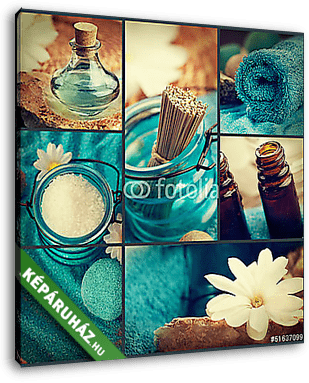 Spa kollázs - vászonkép 3D látványterv