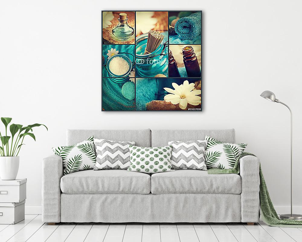 Spa kollázs (fotótapéta) - vászonkép, falikép otthonra és irodába