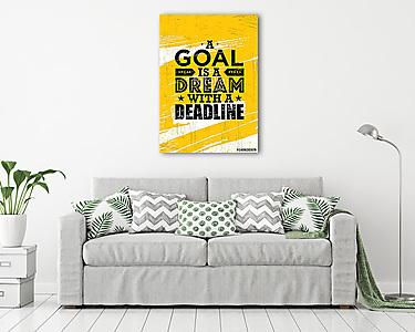 Egy jó cél: egy határidős álom (vászonkép) - vászonkép, falikép otthonra és irodába