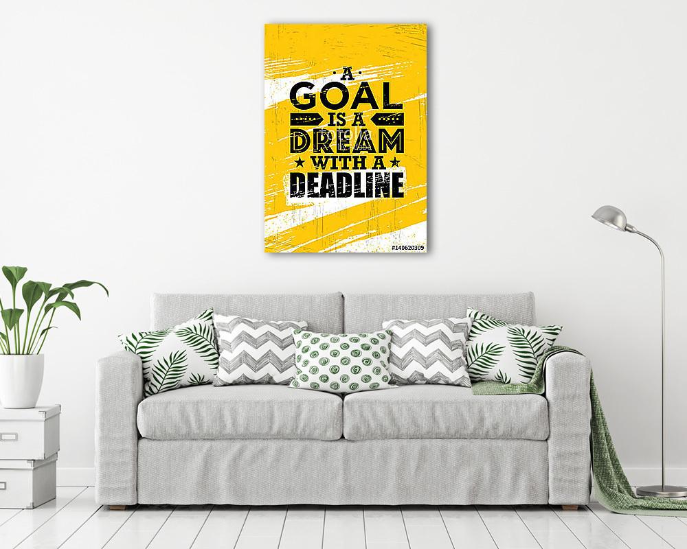 Egy jó cél: egy határidős álom (poszter) - vászonkép, falikép otthonra és irodába
