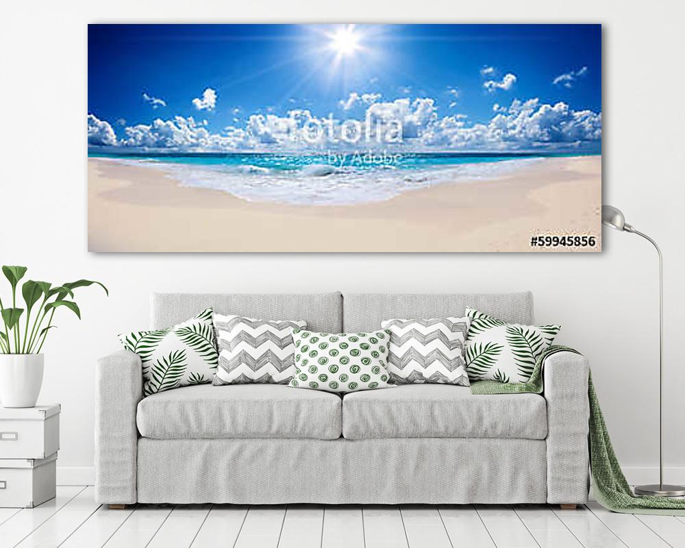 tropical beach and sea - landscape - vászonkép, falikép vásárlás tropical beach and sea - landscape (vászonkép) - vászonkép, falikép otthonra és irodába