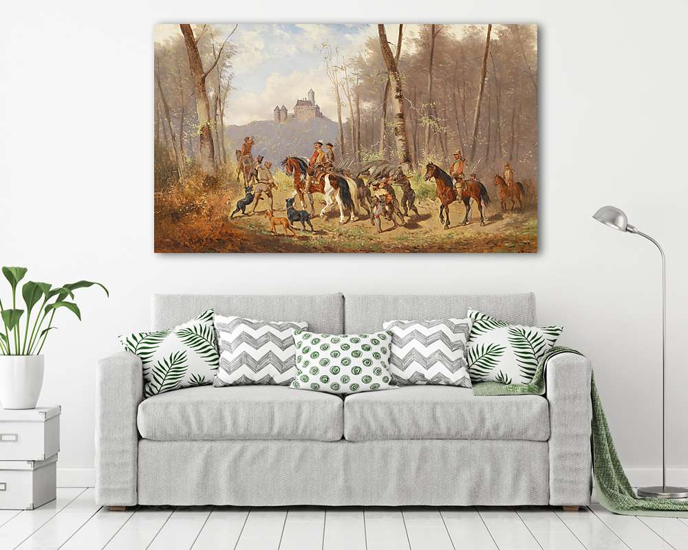 Hazatérés medvevadászat után - vászonkép, falikép vásárlás Hazatérés medvevadászat után (poszter) - vászonkép, falikép otthonra és irodába