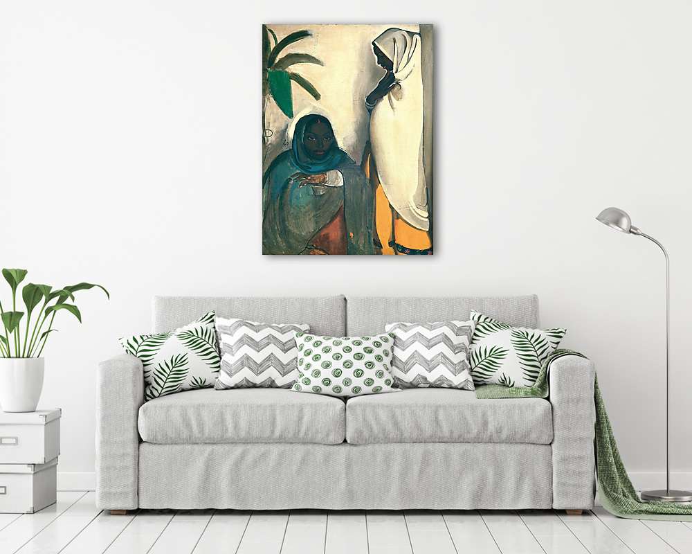 Két alak (keretezett kép) - vászonkép, falikép otthonra és irodába