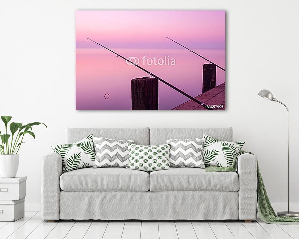 Gyönyörű naplemente a Balaton-ban - vászonkép, falikép vásárlás Gyönyörű naplemente a Balaton-ban (poszter) - vászonkép, falikép otthonra és irodába
