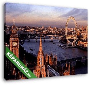 Londoni látkép - vászonkép 3D látványterv