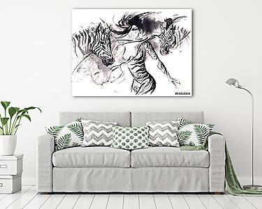 zebra (vászonkép) - vászonkép, falikép otthonra és irodába