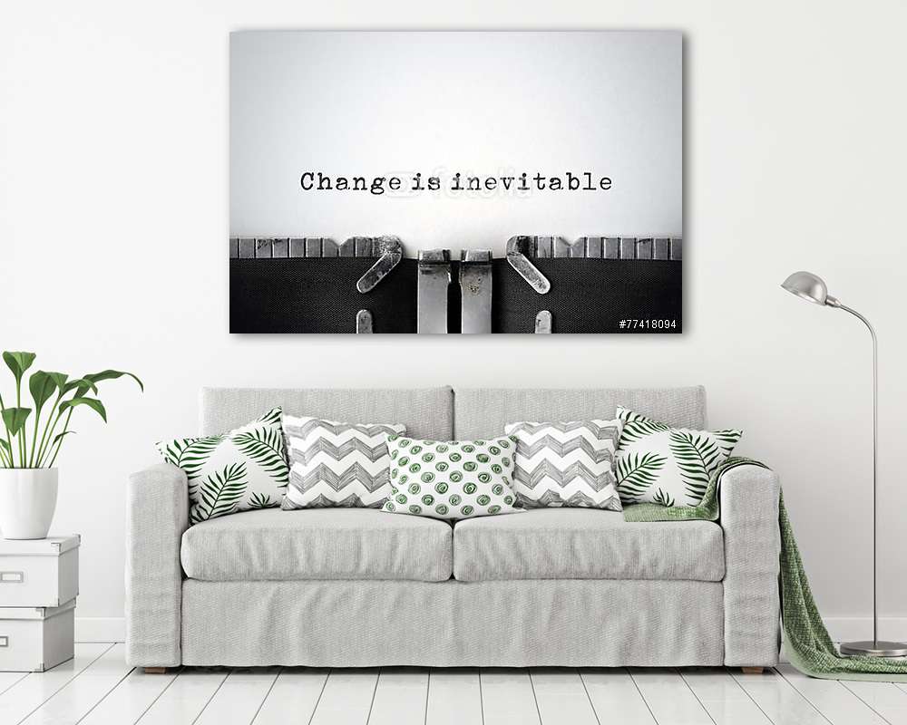 valóság. Inspiráló idézet egy régi írógépen. (bögre) - vászonkép, falikép otthonra és irodába