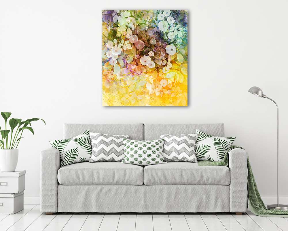 Modern virágok, levelek - vászonkép, falikép vásárlás Modern virágok, levelek (poszter) - vászonkép, falikép otthonra és irodába