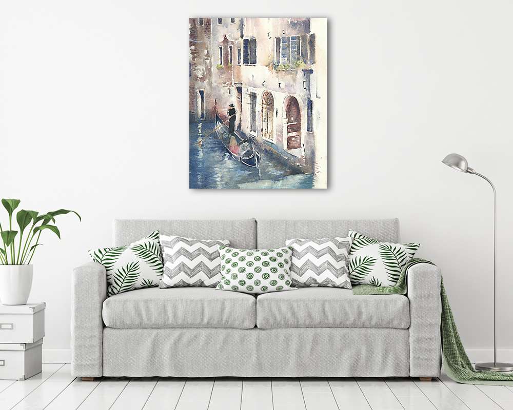 Velencei gondolás festmény - vászonkép, falikép vásárlás Velencei gondolás festmény (poszter) - vászonkép, falikép otthonra és irodába