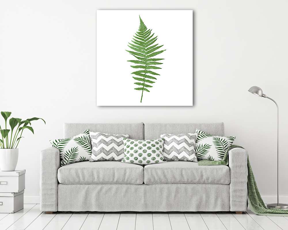 Természetes kép Fern. Vektoros illusztráció. - vászonkép, falikép vásárlás Természetes kép Fern. Vektoros illusztráció. (vászonkép) - vászonkép, falikép otthonra és irodába