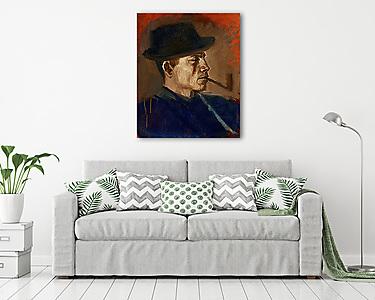 Férfi pipával (vászonkép) - vászonkép, falikép otthonra és irodába