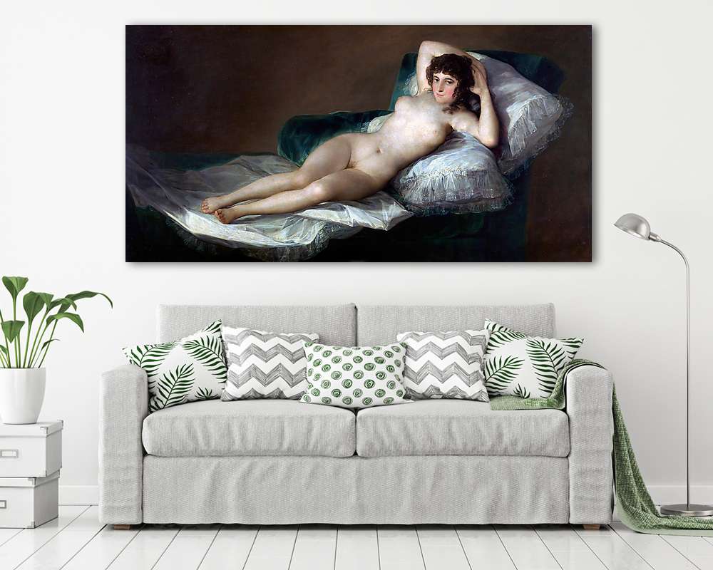 Meztelen Maja 2. - vászonkép, falikép vásárlás Meztelen Maja 2. (fotótapéta) - vászonkép, falikép otthonra és irodába