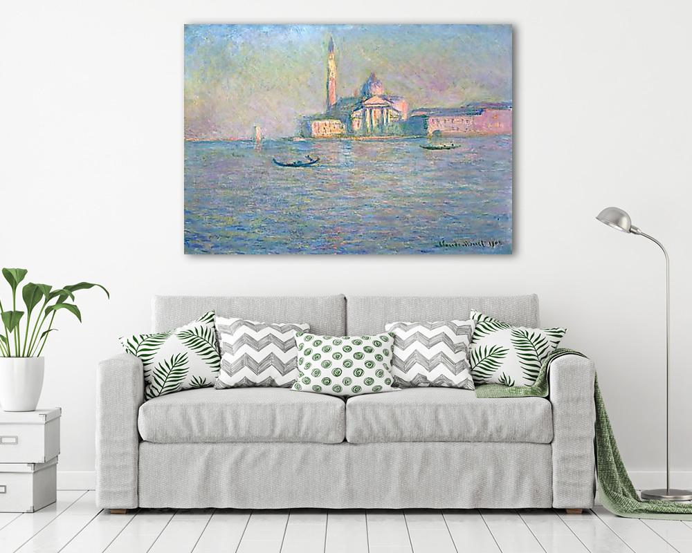A San Giorgio Maggiore templom, Velencében (1908) - vászonkép, falikép vásárlás A San Giorgio Maggiore templom, Velencében (1908) (vászonkép) - vászonkép, falikép otthonra és irodába
