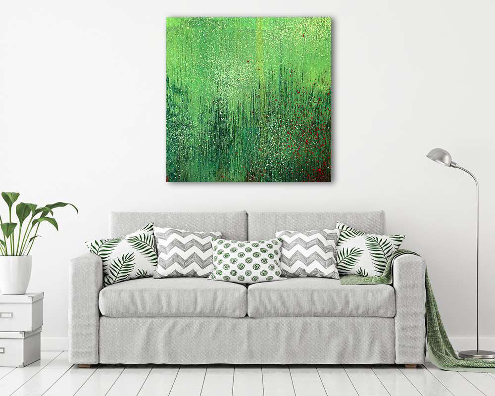Zöld akrilfesték háttértextúra papír - vászonkép, falikép vásárlás Zöld akrilfesték háttértextúra papír (vászonkép) - vászonkép, falikép otthonra és irodába