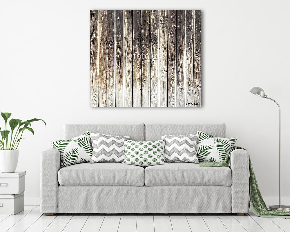 Régi, viharvert fa fal (poszter) - vászonkép, falikép otthonra és irodába