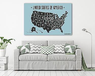 Amerikai Egyesült Államok államtitok mappája. Fekete p (vászonkép) - vászonkép, falikép otthonra és irodába