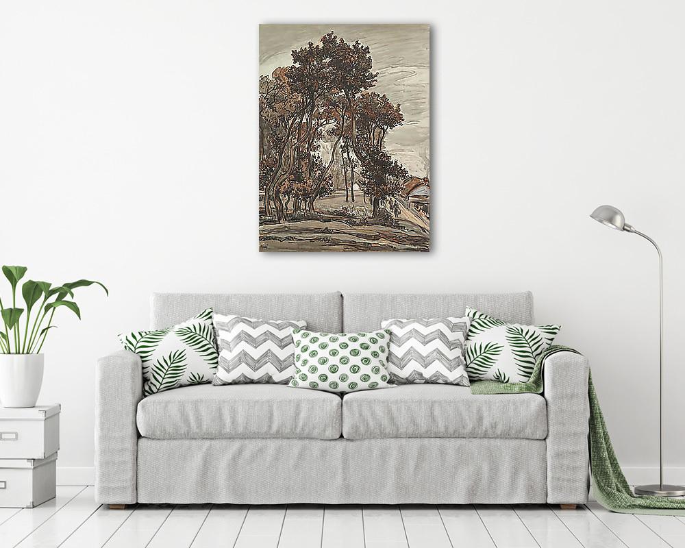 Tájkép Saint Jean de Mont közelében (poszter) - vászonkép, falikép otthonra és irodába