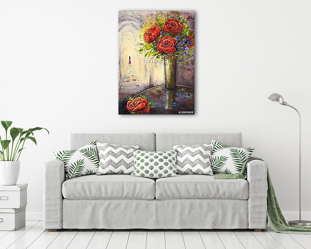 Roses and woman - vászonkép, falikép vásárlás Roses and woman (vászonkép) - vászonkép, falikép otthonra és irodába