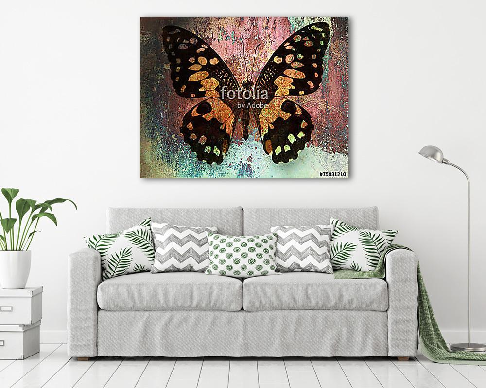 grunge butterfly - vászonkép, falikép vásárlás grunge butterfly (vászonkép) - vászonkép, falikép otthonra és irodába