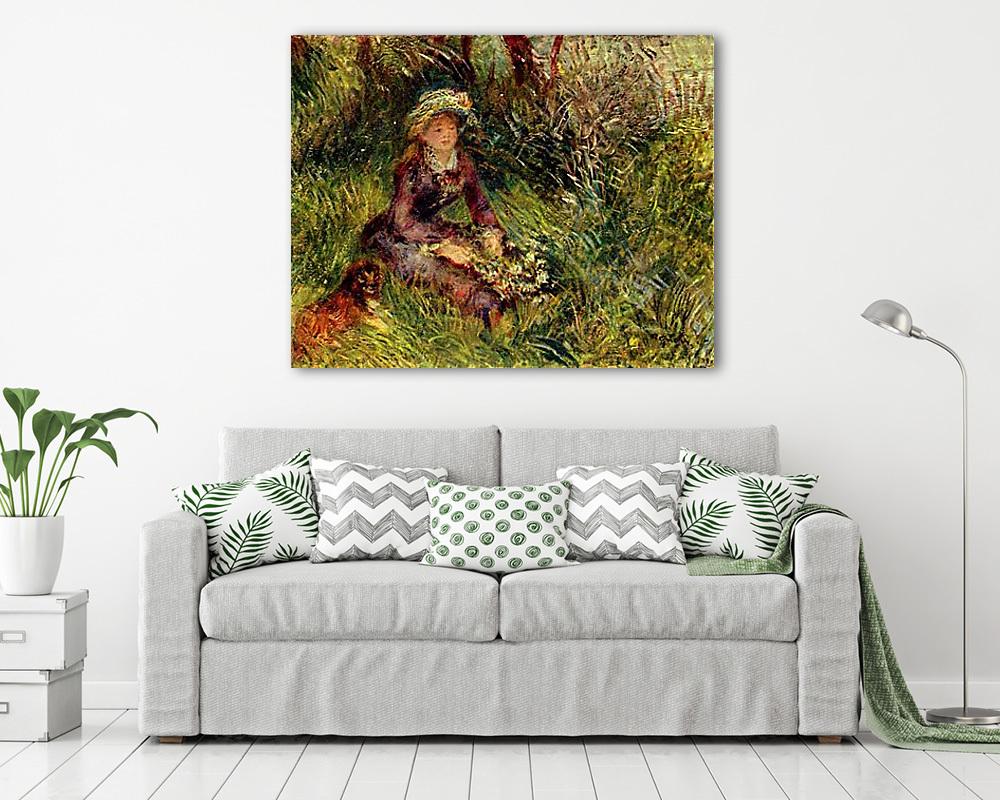 Madame Renoir kutyával (fotótapéta) - vászonkép, falikép otthonra és irodába