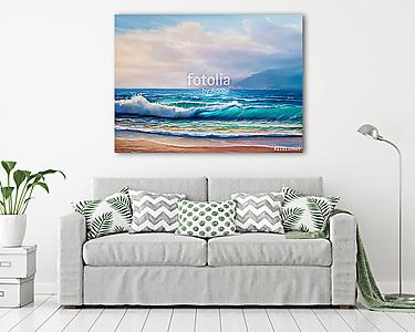 painting seascape (vászonkép) - vászonkép, falikép otthonra és irodába