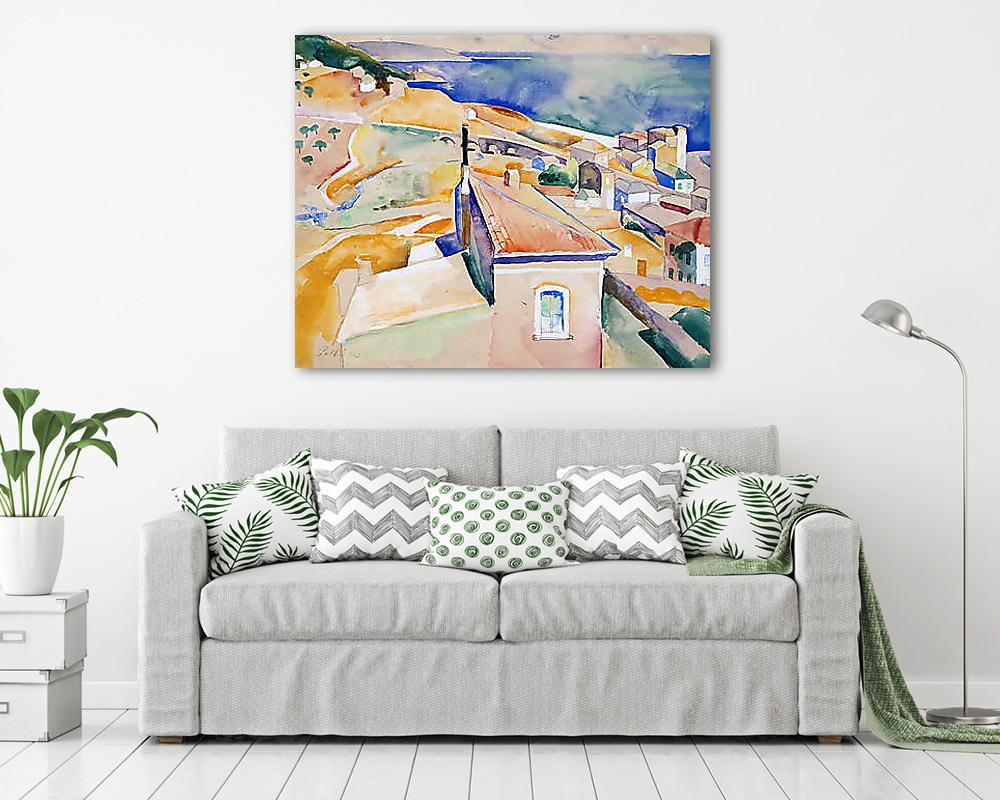 Vietri sul Mare látképe - vászonkép, falikép vásárlás Vietri sul Mare látképe (bögre) - vászonkép, falikép otthonra és irodába