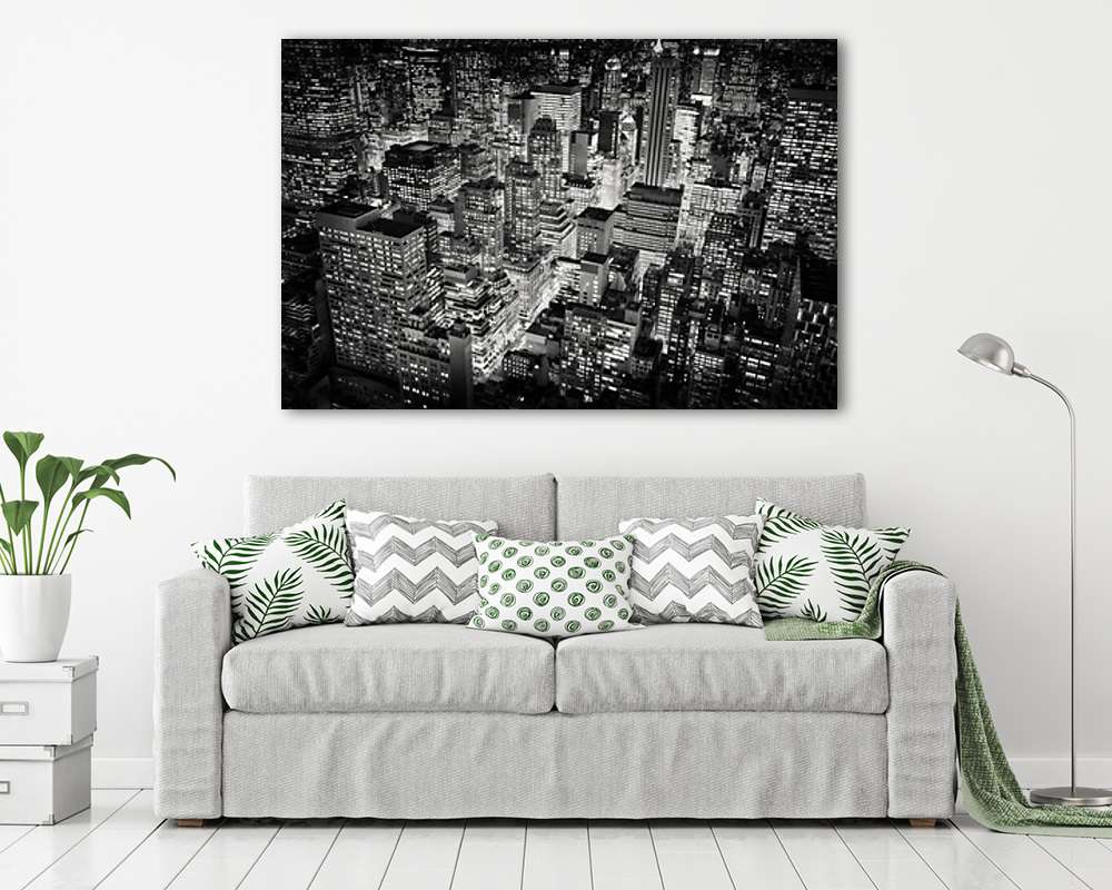 Felhőkarcoló dzsungel (többrészes kép) - vászonkép, falikép otthonra és irodába