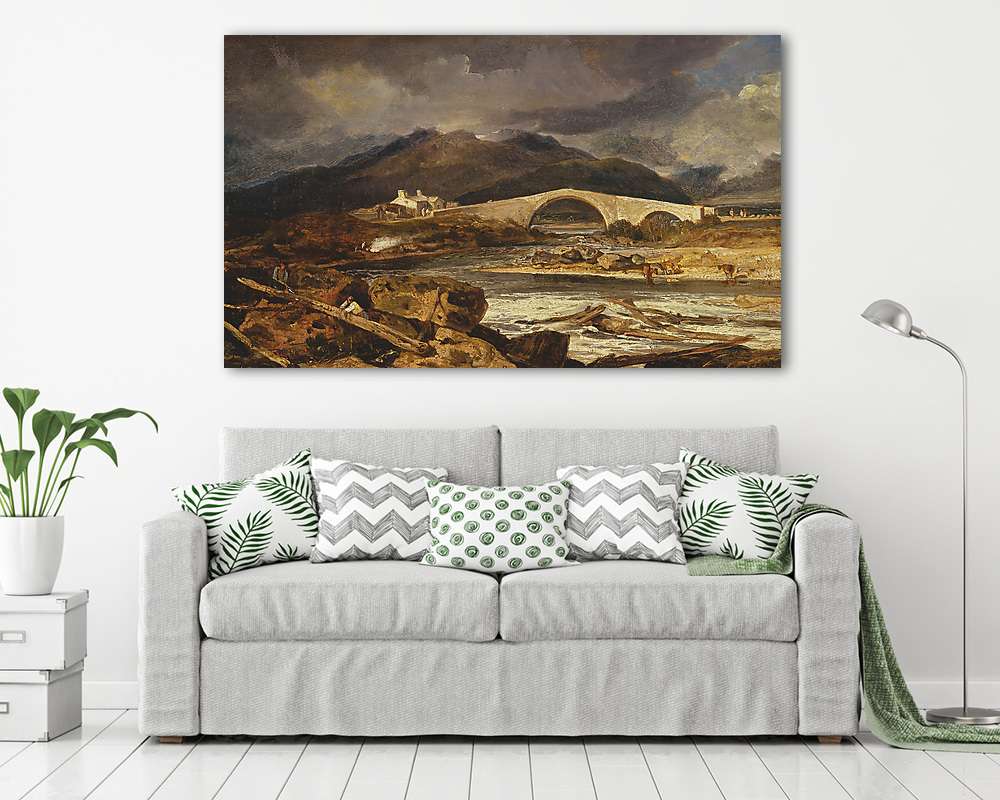 Tummel híd, Perthshire (keretezett kép) - vászonkép, falikép otthonra és irodába