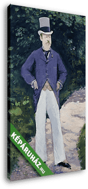 Monsieur Brun portréja - vászonkép 3D látványterv