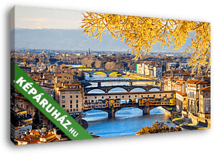 Ponte Vecchio ősszel, Firenze  - vászonkép 3D látványterv