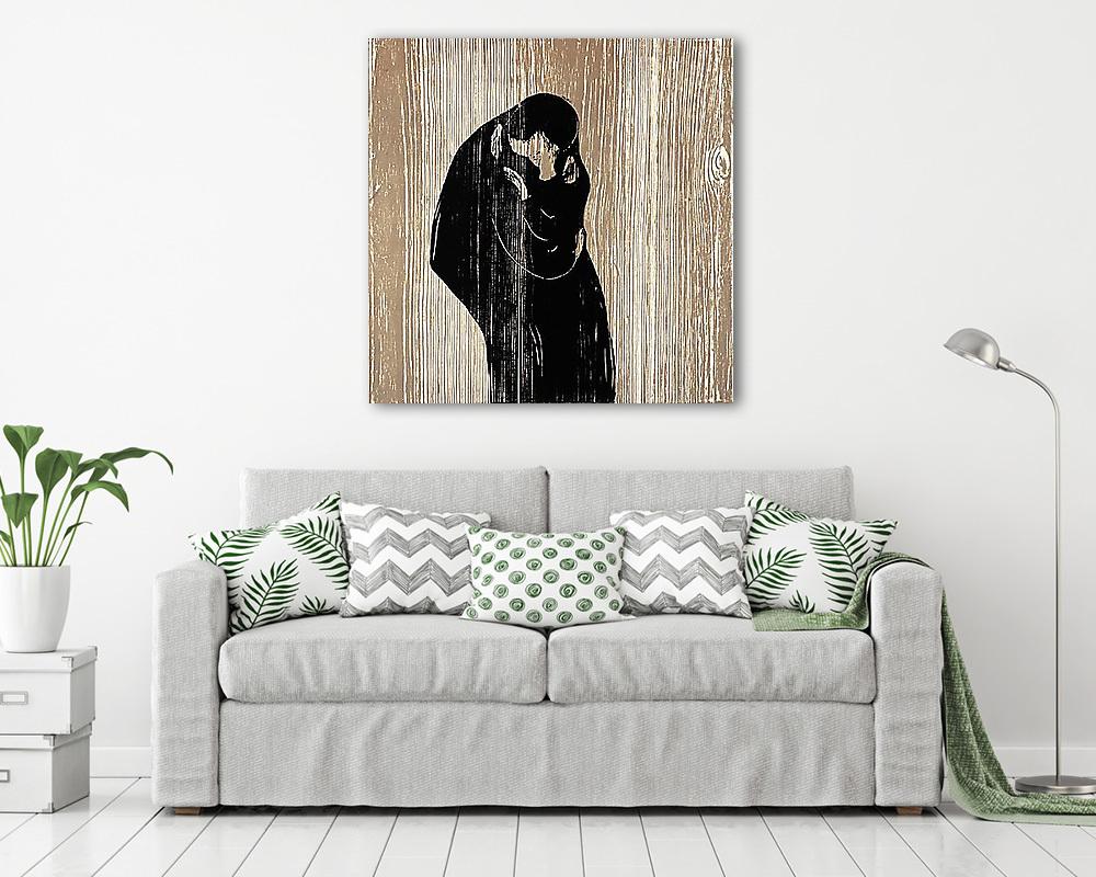 Csók IV. (vászonkép) - vászonkép, falikép otthonra és irodába