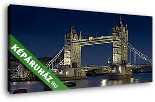 A Tower Bridge díszkivilágításban - vászonkép 3D látványterv
