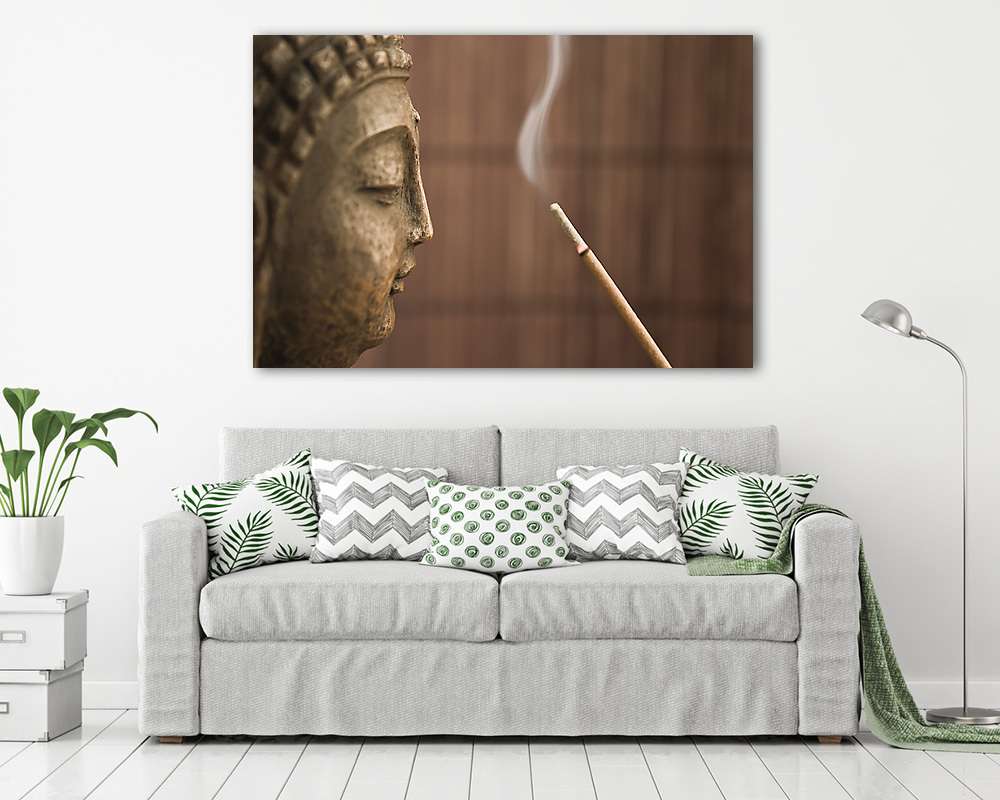 füst 4 buddha (többrészes kép) - vászonkép, falikép otthonra és irodába