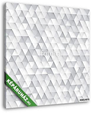 Fehér, zökkenőmentes geometriai struktúra - vászonkép 3D látványterv