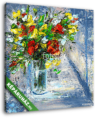 Flower bouquet - vászonkép 3D látványterv