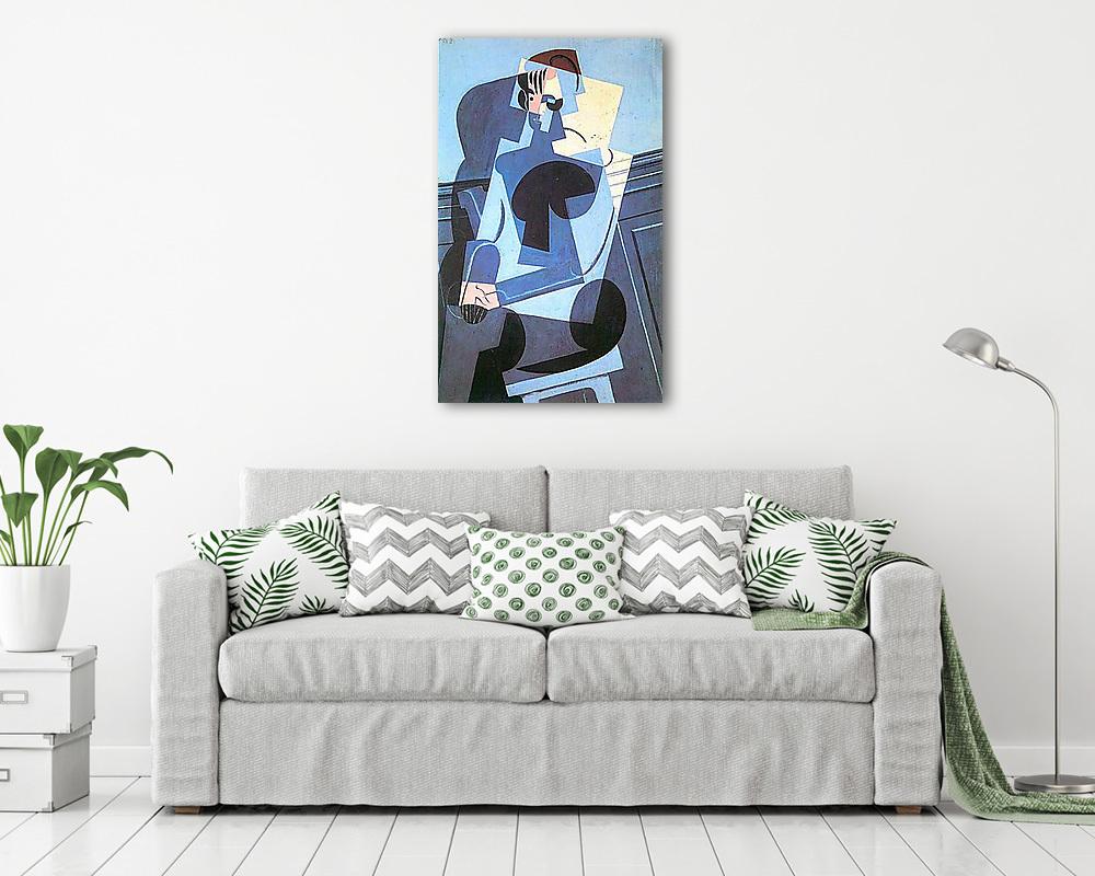 Madame Josette Gris portréja - vászonkép, falikép vásárlás Madame Josette Gris portréja (keretezett kép) - vászonkép, falikép otthonra és irodába