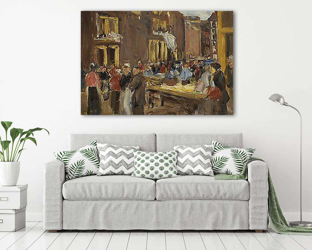 Zsidónegyed Amszterdamban (1905) (keretezett kép) - vászonkép, falikép otthonra és irodába