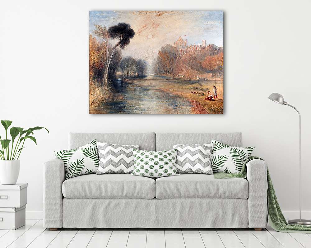 A Rosenau kastély Coburgban (színverzió 1) (keretezett kép) - vászonkép, falikép otthonra és irodába