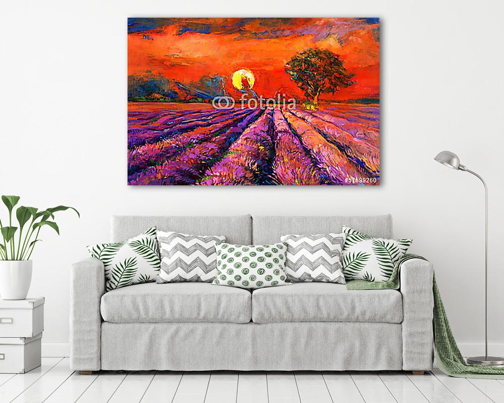 Lavender mezők - vászonkép, falikép vásárlás Lavender mezők (vászonkép) - vászonkép, falikép otthonra és irodába