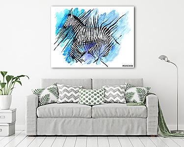 zebra (vászonkép) - vászonkép, falikép otthonra és irodába