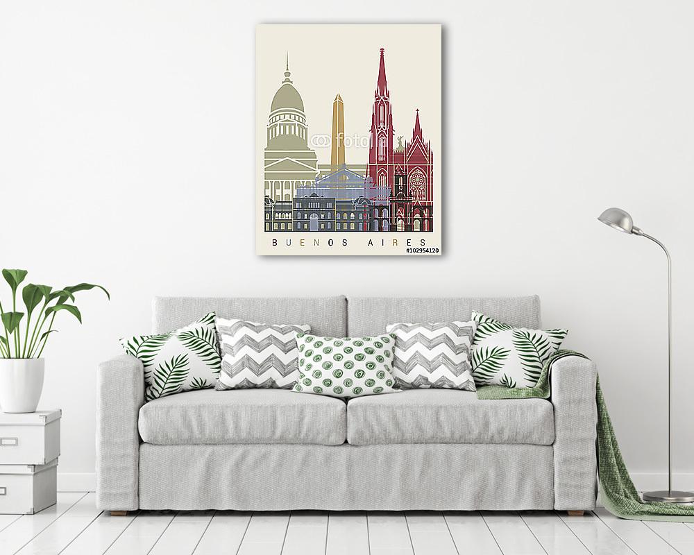 Buenos Aires skyline poszter (fotótapéta) - vászonkép, falikép otthonra és irodába
