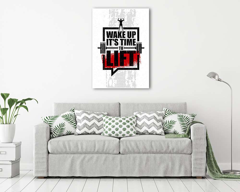 Ébredés ideje felemelni. Fitnesz Motiváció Idézet Poszter - vászonkép, falikép vásárlás Ébredés ideje felemelni. Fitnesz Motiváció Idézet Poszter (vászonkép) - vászonkép, falikép otthonra és irodába
