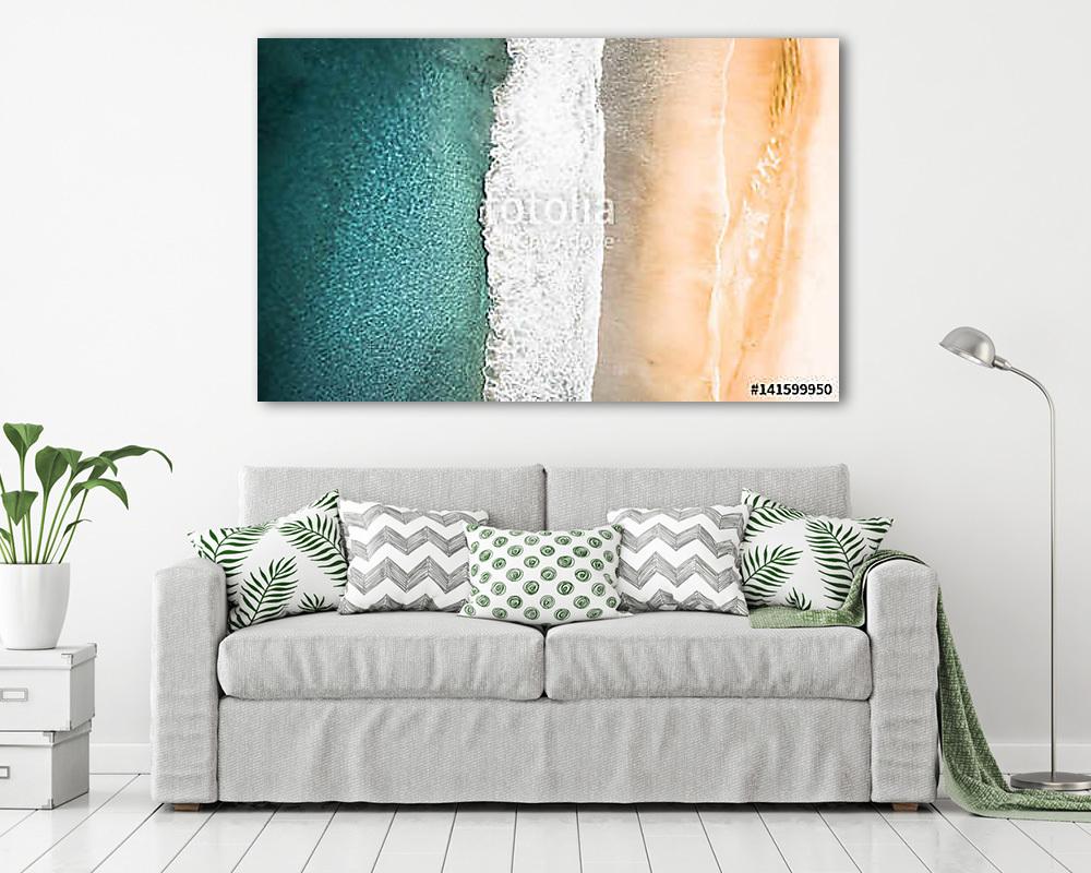 Tenger, hullám, strand (légifotó) - vászonkép, falikép vásárlás Tenger, hullám, strand (légifotó) (vászonkép) - vászonkép, falikép otthonra és irodába