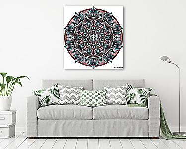 Vector vintage mandala ornament (vászonkép) - vászonkép, falikép otthonra és irodába